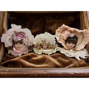 Vintage pair of Dandee and 1 MTY International Victorian Christmas Ornaments